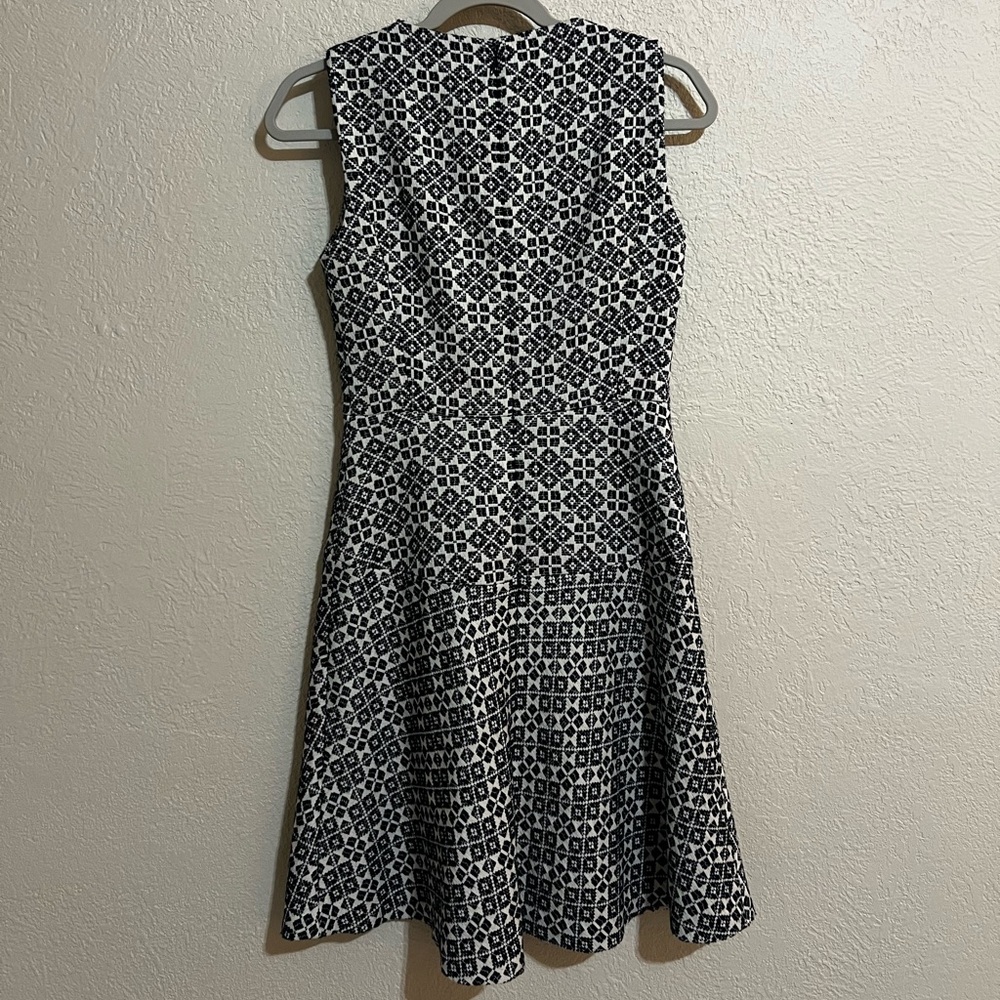 Tory Burch Navy and White Hourglass Mini Dress - Picture 4 of 9